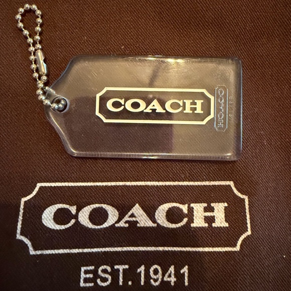 Coach Transparent HangTag with Logo - Picture 1 of 4